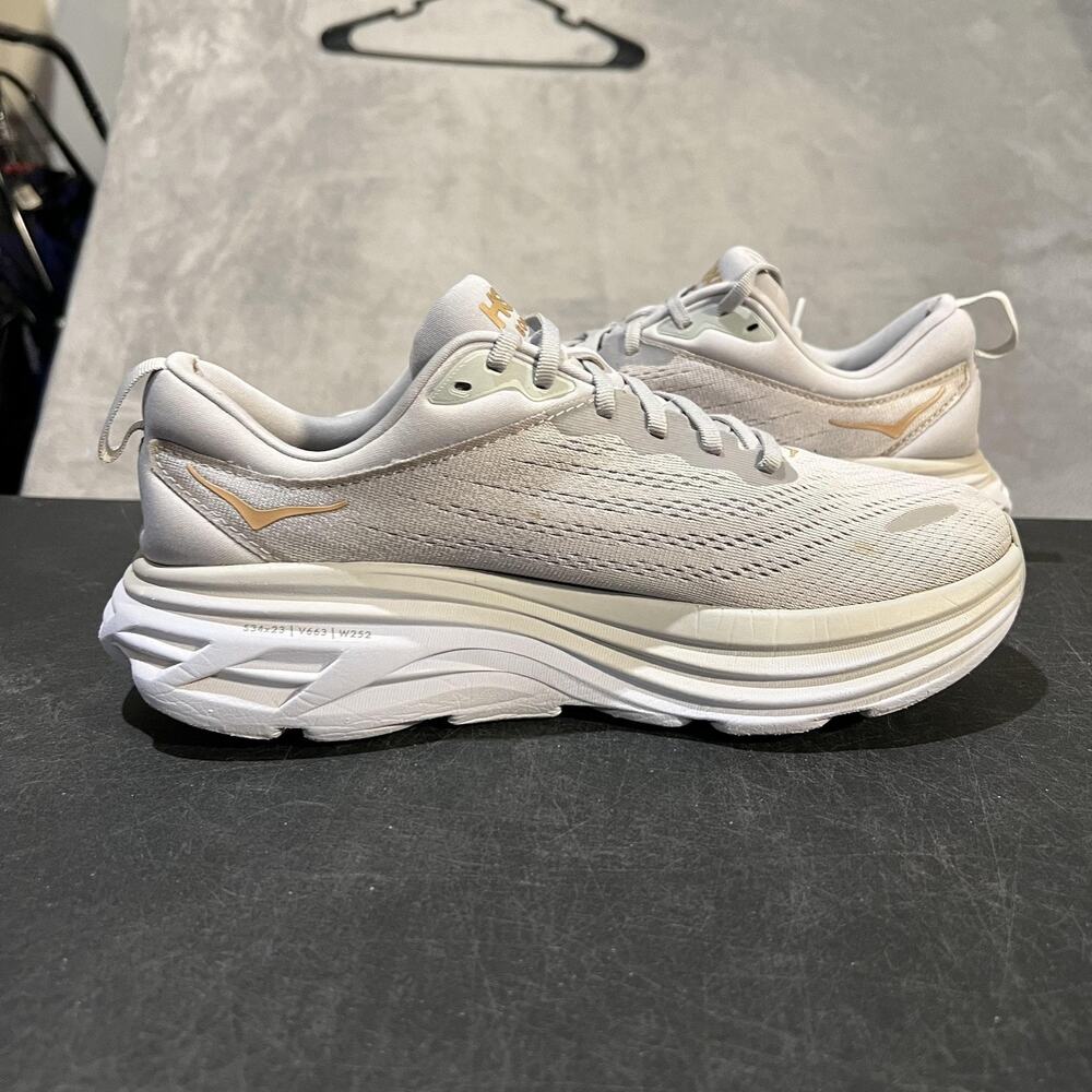 Hoka One One Bondi 8 Shoes Womens 10 Harbor Mist Running Cushioned Sneakers - Picture 6 of 11